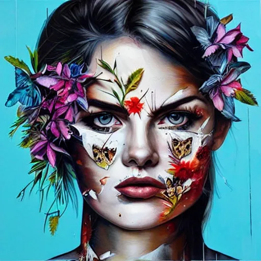 Image similar to a beautiful artwork by Sandra Chevrier