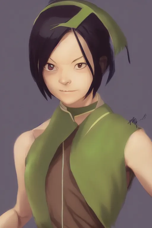 Prompt: Toph from the last Airbender , made by Stanley Artgerm Lau, WLOP, Rossdraws, ArtStation, CGSociety, concept art, cgsociety, octane render, trending on artstation, artstationHD, artstationHQ, unreal engine, 4k, 8k,