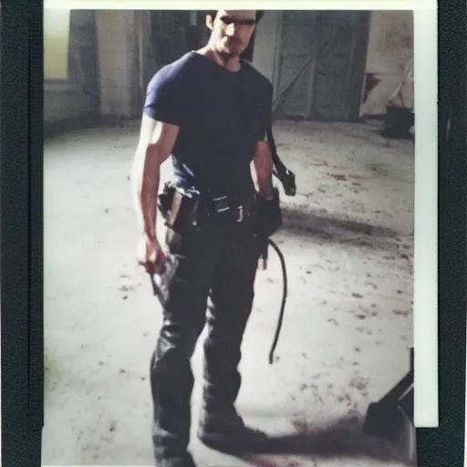 Image similar to Polaroid image of Henry Cavill in resident evil