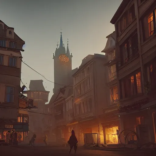 Prompt: city of halle in germany, solarpunk, dynamic lighting, cinematic composition, artstation, ayan nag, marcin rubinkowski, adrien girod
