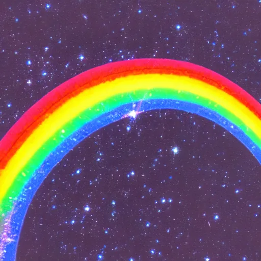 Prompt: Rainbow singularity in space