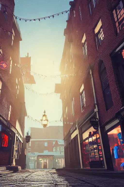 Image similar to a beautiful woodcut print of carnaby street, 8 k, frostbite 3 engine, cryengine, dof, trending on artstation, digital art, crepuscular ray, art by fossi _ images and tugboat printshop