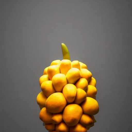 Image similar to photo of elon musk cosplaying as a mango fruit costume, highly detailed, extremely high quality, hd, 4 k, 8 k, professional photographer, 4 0 mp, lifelike, top - rated, award winning, cinematic, realistic, detailed lighting, detailed shadows, sharp, no blur, edited, corrected, trending