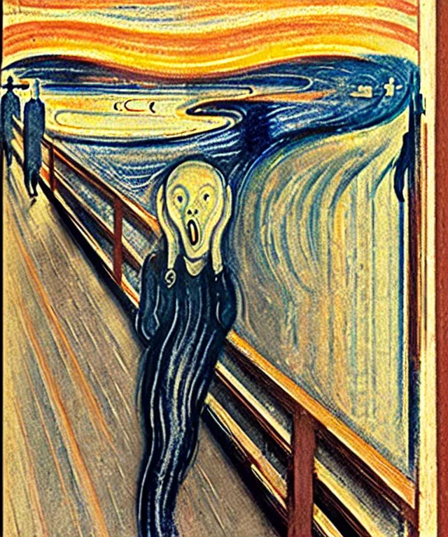 Image similar to the scream in real life