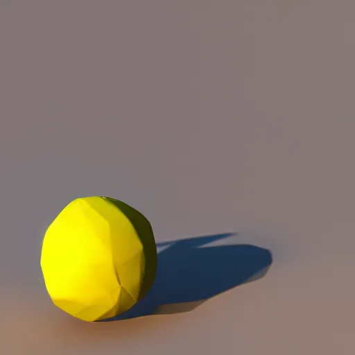 Image similar to low poly lemon