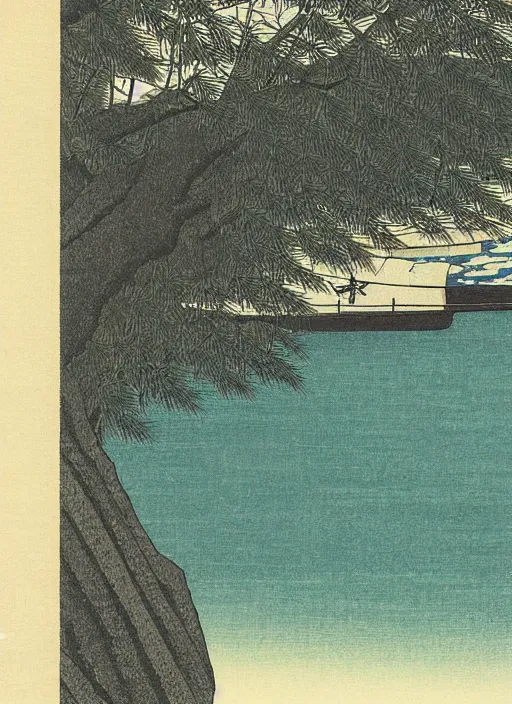 Image similar to 2 0 th century shin - hanga print by kawase hasui,