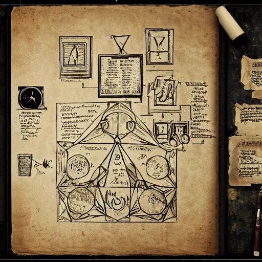 Prompt: full page scan of illustrated alchemy notes, sith alchemist, dark side, alchemy drawn diagrams, lost codex, found papers, black paper, star wars book, potions and instructions, decay, dark colorful drawings, old ripped and dirty pages, full page writings. atmospheric, kodak, photoreal. concept art, intricate, artstation, studio ghibli, eddie mendoza, james chadderton. blur, blurry, dof, bokeh, soft