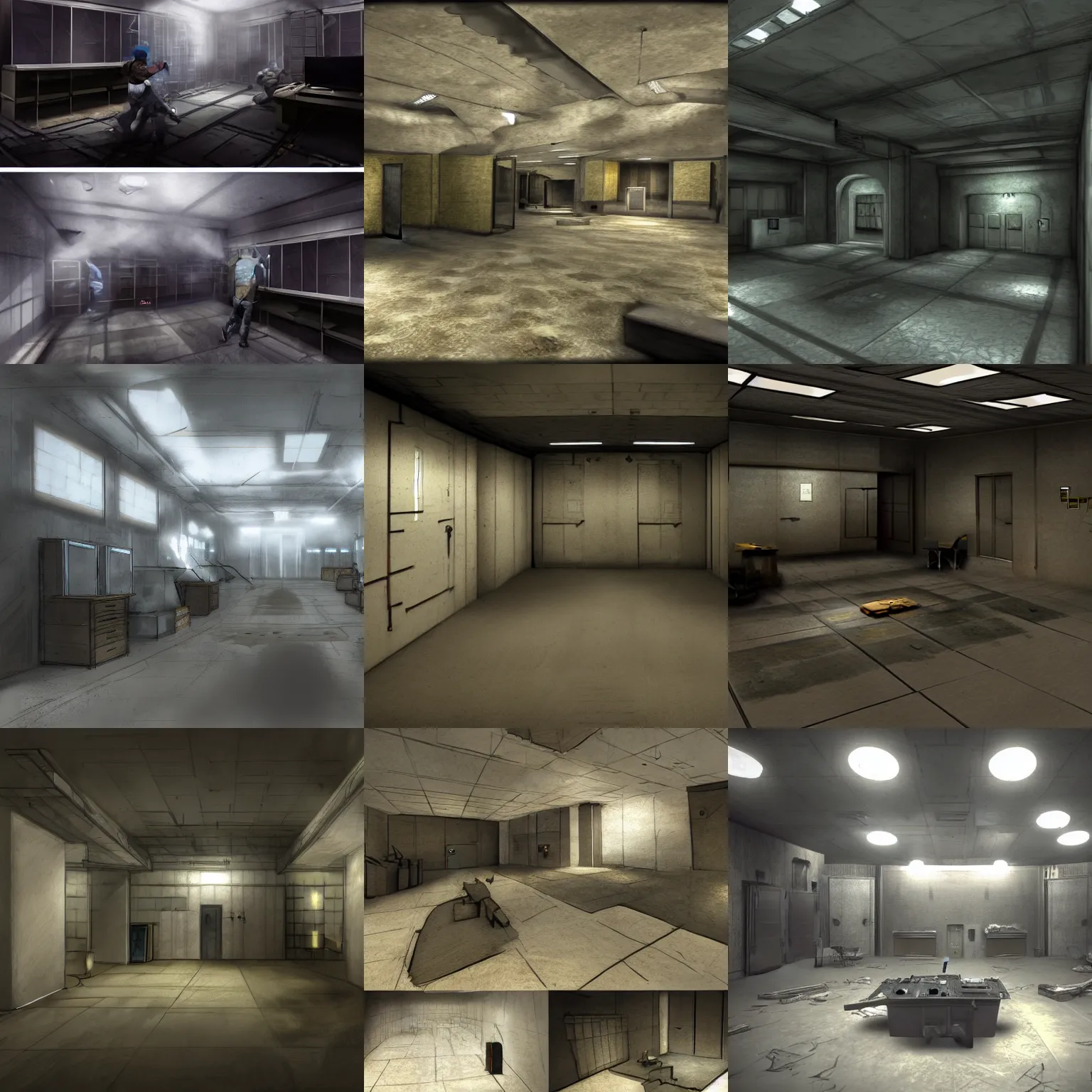 Prompt: counterstrike backrooms, concept art, dramatic lighting, graphic art, volumetric lighting, sharp focus, detailed