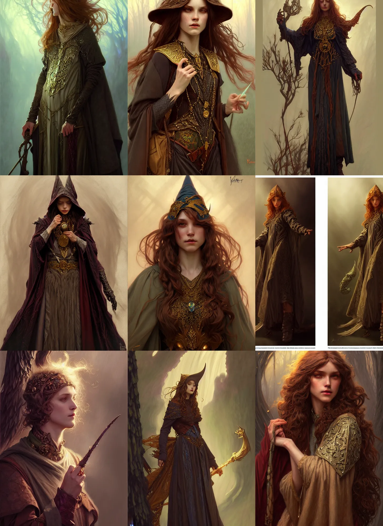 Prompt: wizard, wizard clothes, fantasy diffuse lighting, fantasy, intricate, elegant, highly detailed, lifelike, photorealistic, digital painting, artstation, illustration, concept art, smooth, sharp focus, art by john collier and albert aublet and krenz cushart and artem demura and alphonse mucha