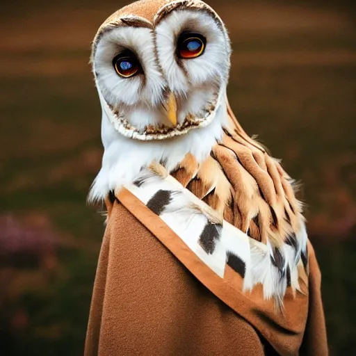 Image similar to symmetry!! portrait photograph of an extremely beautiful!!!! young blonde female with symmetric face. with a very detailed barn owl!!!!! on her shoulder. wearing traditional greenlandic national costume or kalaallisuut. in iceland. petzval lens. shallow depth of field. polaroid featured on flickr, art photography,