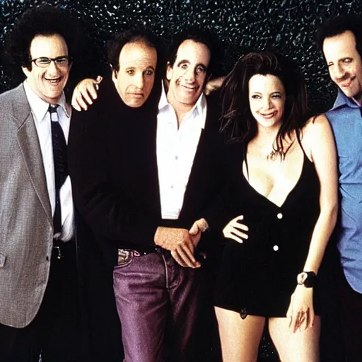 Image similar to cast of seinfeld, rolling stone magazine mid 1 9 9 0 s