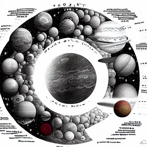 Prompt: The Solar System by Kentaro Miura