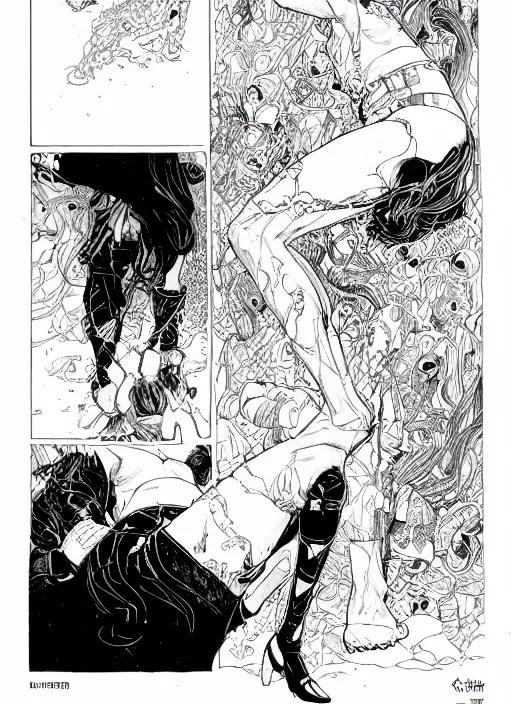 Prompt: thor, art by kaethe butcher and moebius, details