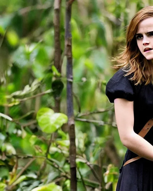 Image similar to Emma Watson in The Jungle of Lightning