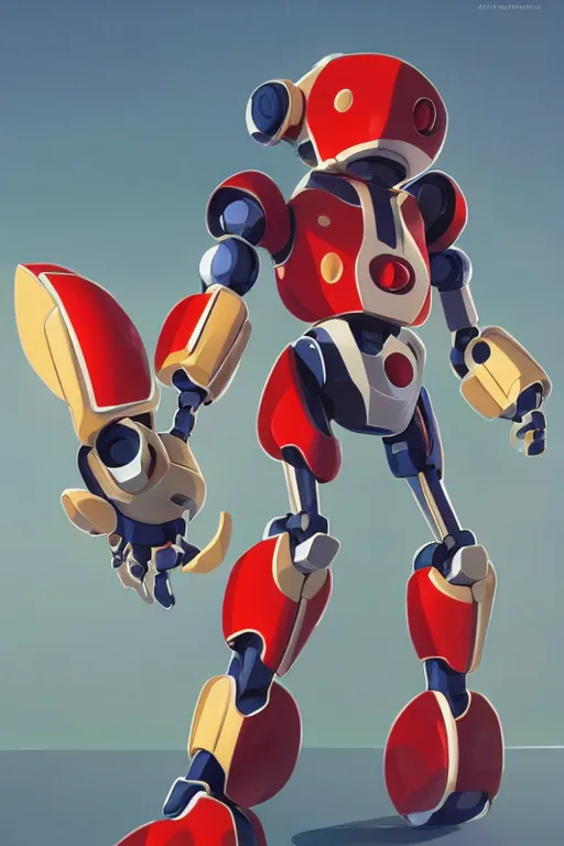 Image similar to metabots medabots medarotto medarot robot minimalist, behance hd by jesper ejsing, by rhads, makoto shinkai and lois van baarle, ilya kuvshinov, rossdraws global illumination