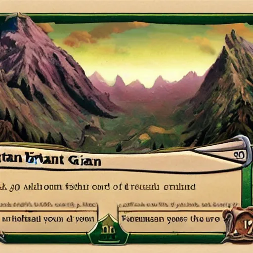 Image similar to mountain giant