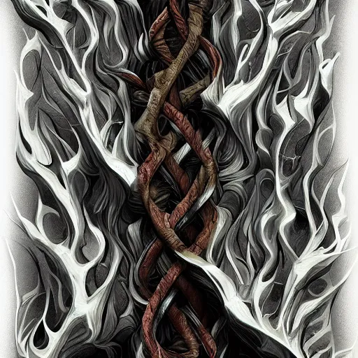 Image similar to These Are My Twisted Words, Digital Art, Trending on Artstation