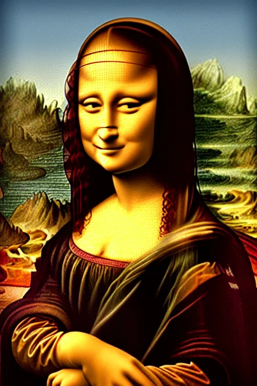 Image similar to modern mona lisa