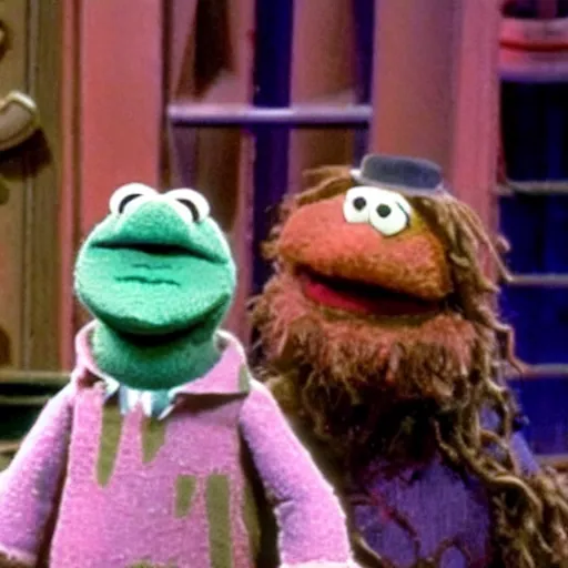 Prompt: merlin in the muppet show, disney