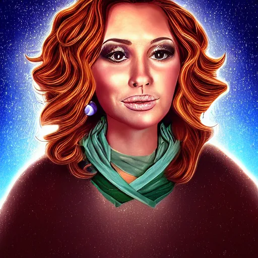 Image similar to a portrait of the luminary off the stars, gorgeous digital art