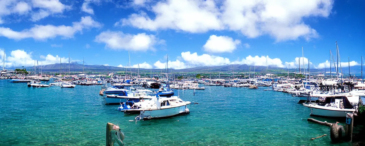 Image similar to 35mm photo Lahaina Harbor, Maui, Hawaii, ocean and sky by June Sun