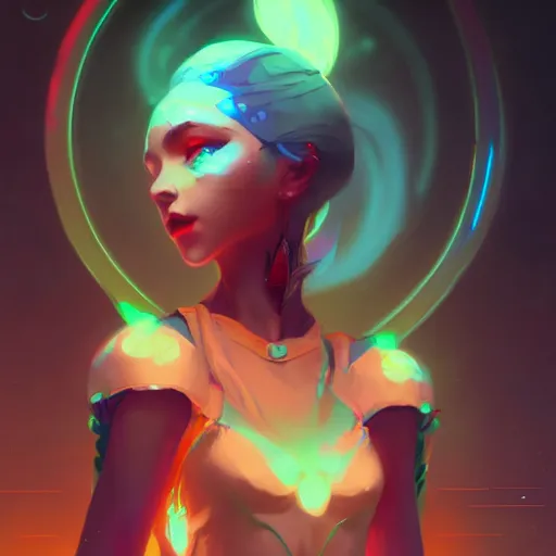 Image similar to a beautiful raver girl in crop top, concept art by pete mohrbacher and guweiz and ilya kuvshinov, digital art, highly detailed, intricate, sharp focus, trending on artstation hq, deviantart, unreal engine 5, 4 k uhd image