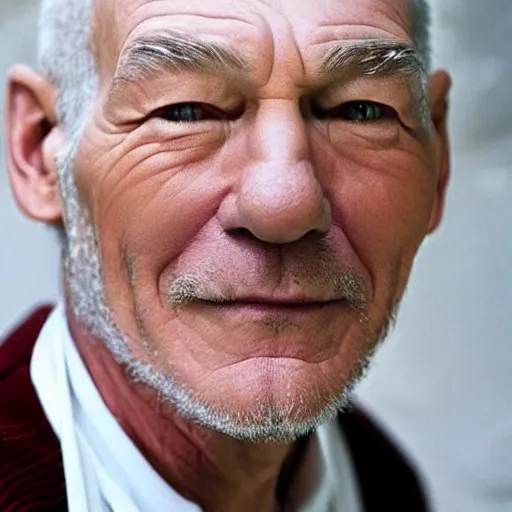 Image similar to patrick stewart mixed with ian mckellen