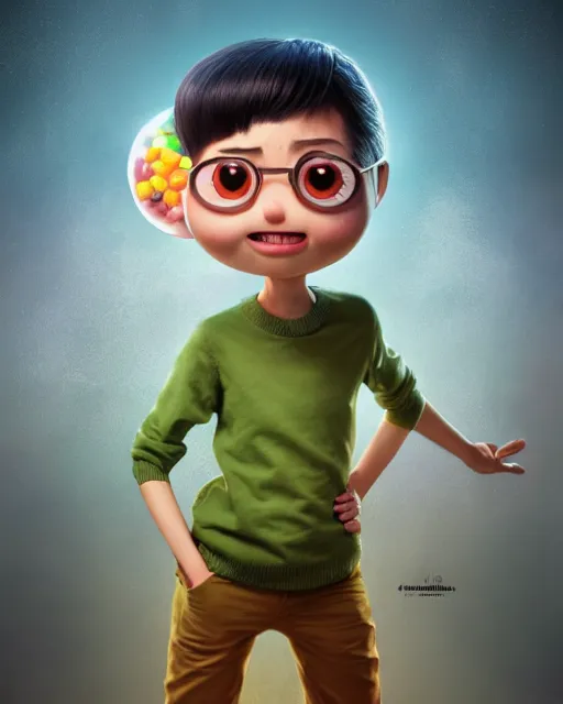 Prompt: an epic comic book style full body portrait painting of ittihad bubble head, elegant, character design by Mark Ryden and Pixar and Hayao Miyazaki, unreal 5, DAZ, hyperrealistic, octane render, cosplay, RPG portrait, dynamic lighting, intricate detail, summer vibrancy, cinematic