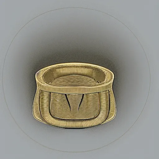 Prompt: x - ray image of a gold ring in cut view with anatomical description, low coloration, highly detailed, 8 k