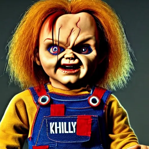 Image similar to Chucky the killer doll from the movie Child's Play 8k hdr movie still