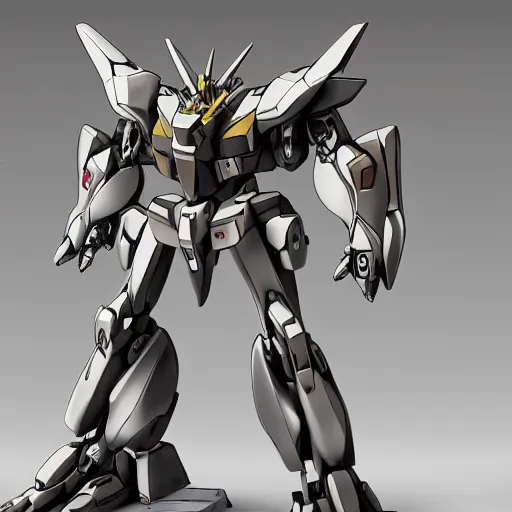 Image similar to iron blooded orphans mecha, realistic, metal shaded