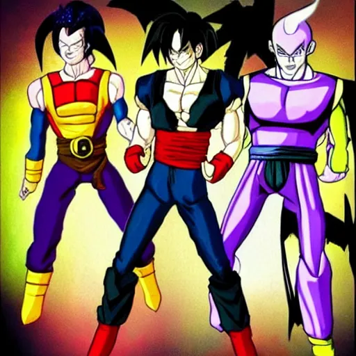 Image similar to the rolling stones as cell from dragon ball z