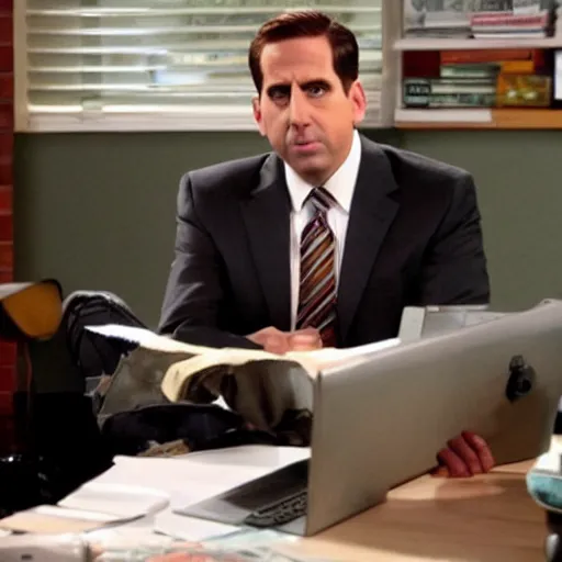 michael scott pretending to be jim from the office | Stable Diffusion |  OpenArt