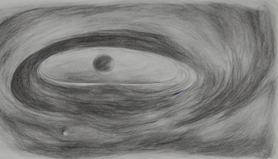 Prompt: mothership on an alien planet, 1 9 th century charcoal and pencil drawing