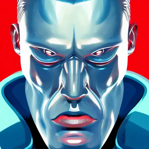 Prompt: face icon stylized minimalist t - 1 0 0 0, loftis, cory behance hd by jesper ejsing, by rhads, makoto shinkai and lois van baarle, ilya kuvshinov, rossdraws global illumination