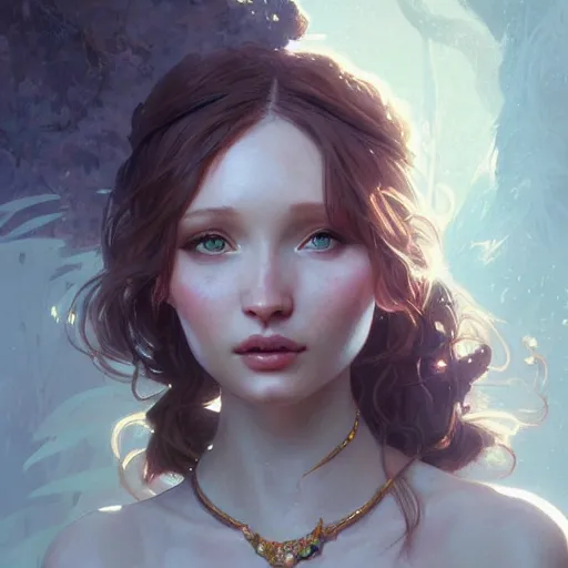 Image similar to beautiful natural Princess Emily Browning, intricate, elegant, highly detailed, digital painting, artstation, concept art, smooth, sharp focus, illustration, art by artgerm and greg rutkowski and alphonse mucha and loish and WLOP