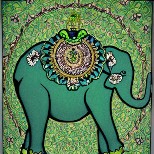 Image similar to green elephant