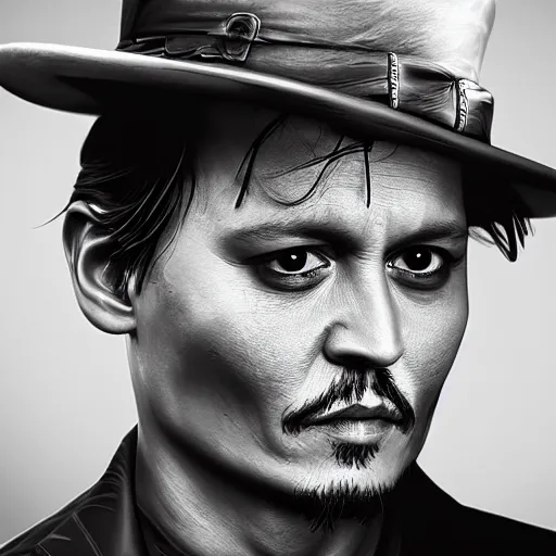 Image similar to Johnny Depp, ultra detail, ultra realist, 8K, 3D, natural light, photorealism