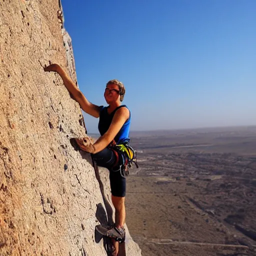 Image similar to solo rock climbing in tunisia