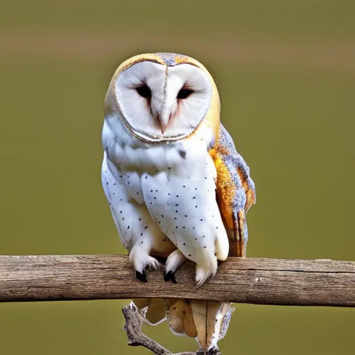 Image similar to barn owl with a silly hat