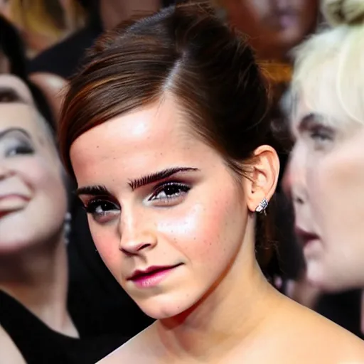 Image similar to emma watson mixed with kim kardashian