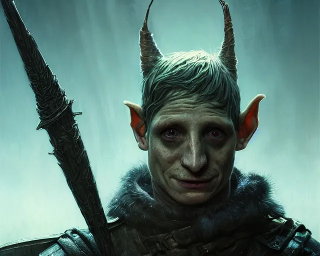 Prompt: highly detailed portrait of robin lord taylor as a fantasy goblin, in skyrim, stephen bliss, unreal engine, fantasy art by greg rutkowski, loish, rhads, ferdinand knab, makoto shinkai and lois van baarle, ilya kuvshinov, rossdraws, tom bagshaw, global illumination, radiant light, detailed and intricate environment