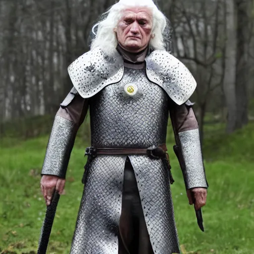 Image similar to Oleg Tinkoff as aemon targaryen wearing a dragon armor, realistic, art