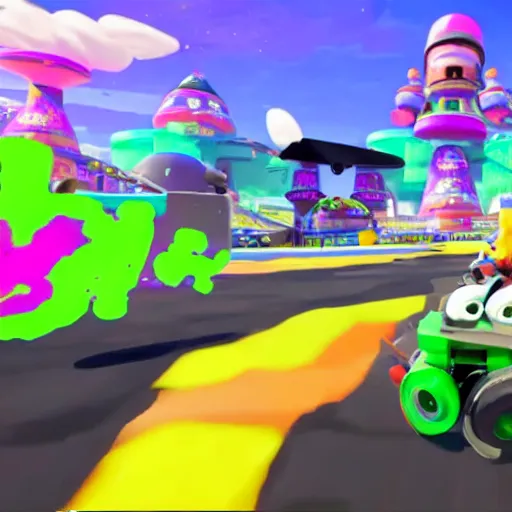 Prompt: Splatoon Squid Kart reveal trailer