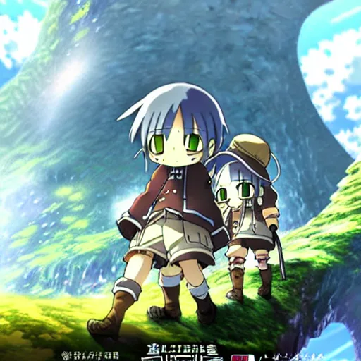 Image similar to Made In Abyss Landscape Anime Cover Art