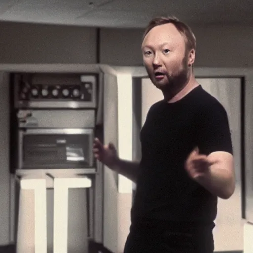 Image similar to limmy in scanners, head exploding, film stills,