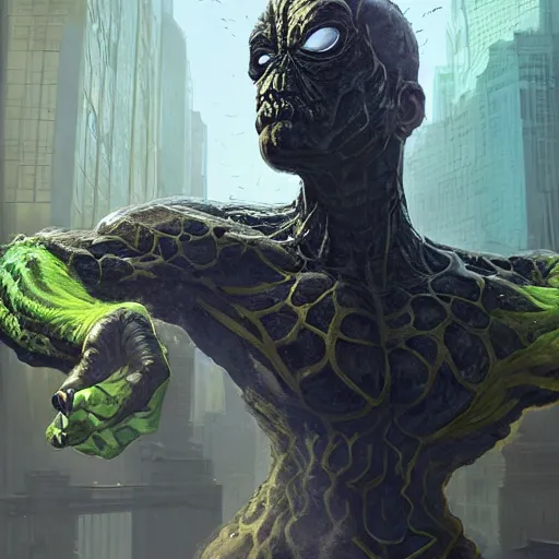 Prompt: highly detailed portrait symbiote venong merged with hulk gta v, stephen bliss, unreal engine, fantasy art by greg rutkowski, loish, rhads, ferdinand knab, makoto shinkai and lois van baarle, ilya kuvshinov, rossdraws, tom bagshaw, global illumination, radiant light, detailed and intricate environment