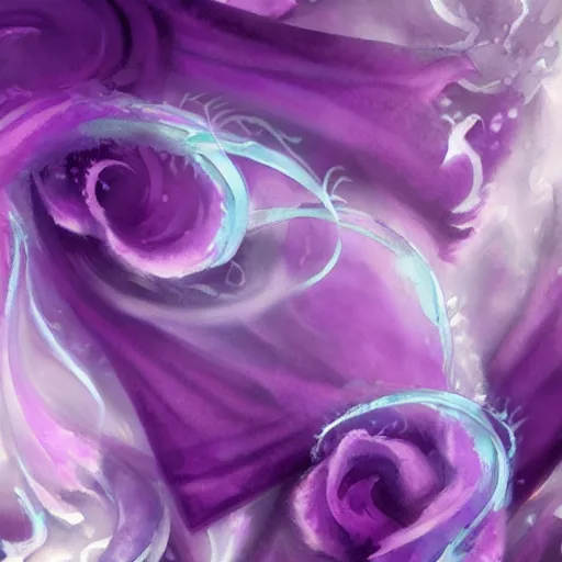 Prompt: purple essence artwork painters rarity, void chrome glacial purple crystalligown artwork, rag essence dorm watercolor image tease glacial, iwd glacial whispers banner cabbage reflections painting, void promos colo purple floral paintings rarity