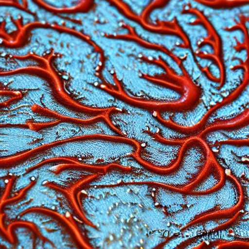 Prompt: coral texture illustration on micro detail, intricate, elegant, highly detailed, centered, digital painting, artstation, smooth, sharp focus, illustration