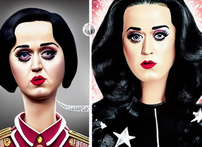 Prompt: katy perry as dictator, ultra realistic, cute, fierce